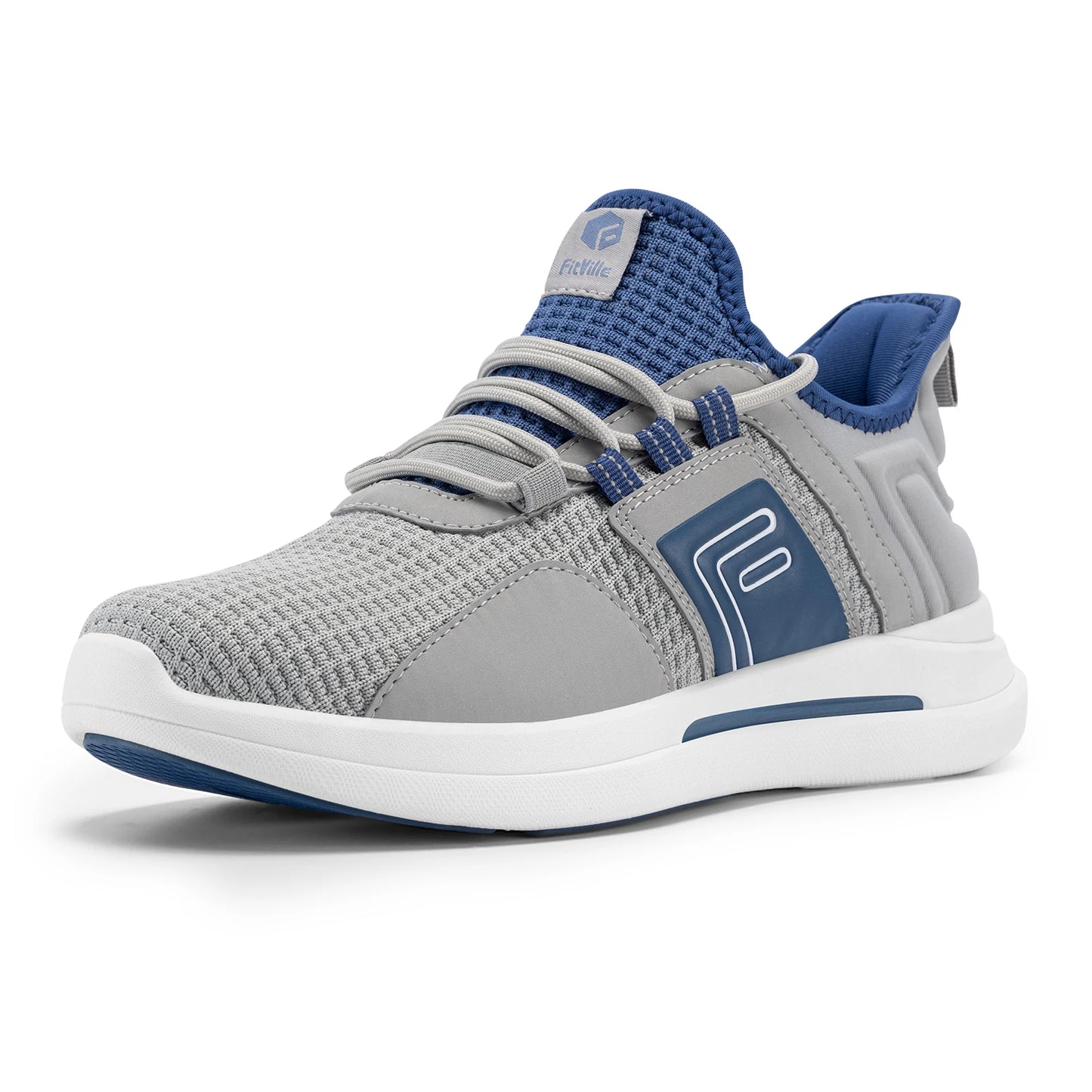 FitVille Herrenschuhe, extra breit, leicht, für geschwollene Füße, orthopädische Fußschmerzlinderung, Straßenlauf- und Wandersneaker.