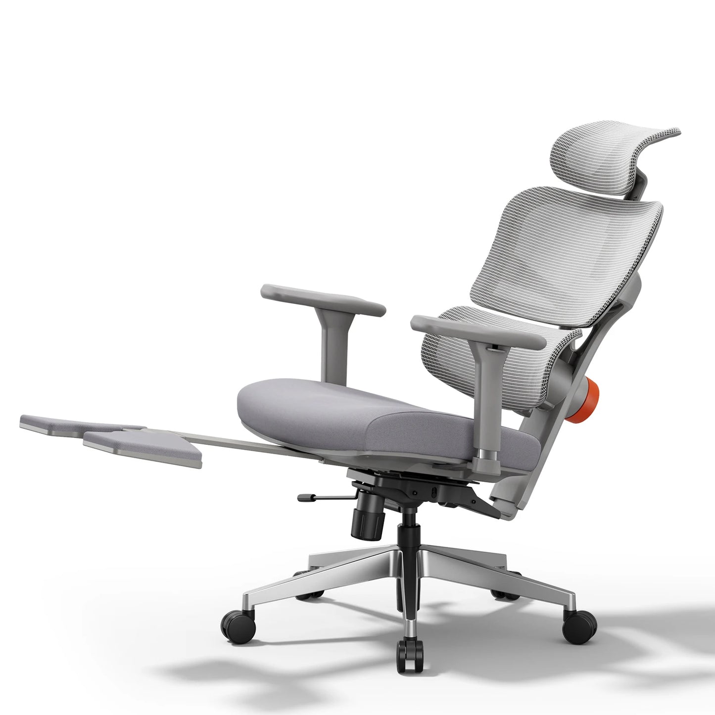 NEWTRAL NT002 Ergonomischer Bürostuhl mit Fußstütze, adaptiver Lordosenstütze, 3D Armlehne und Verstellbare Kopfstütze, Schreibtischstuhl aus Mesh für Büro