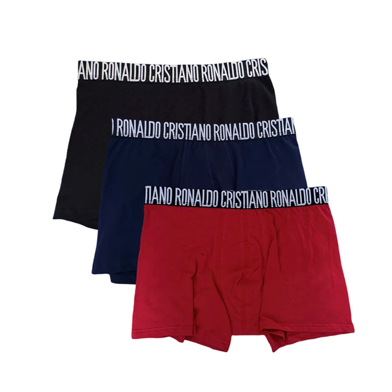 CRIIS SEVEN 7 Boxershorts für Herren, Cristiano Ronaldo, Basic-Unterwäsche aus Baumwolle, Herren-Badehose, Turnhose, bequeme Unterhose
