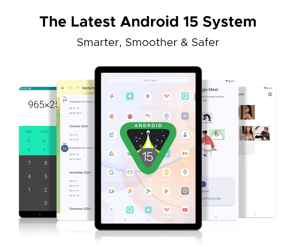 DOOGEE U11 Android 15 Tablet 11 Ultra-clear 90Hz Display 4GB RAM 128GB ROM 8580mAh Battery Dual Speaker Supports Widevine L1.
