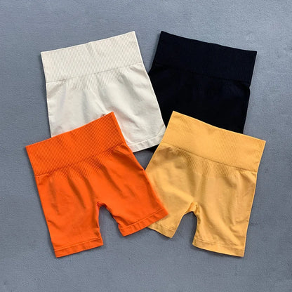 Fitness Yoga Set Seamless Sport Women's Sportswear High Waist Leggings Workout Outfits Two Piece Shorts Sets Womens Gym Clothing.