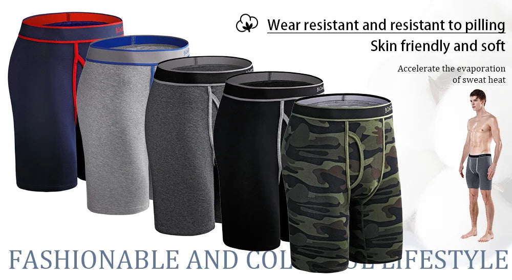 5 stücke Weihnachts Druck männer Unterhose Shorts Brief Bund Boxer Briefs Marke Männer Höschen Baumwolle Unterwäsche Mann Boxer Badehose