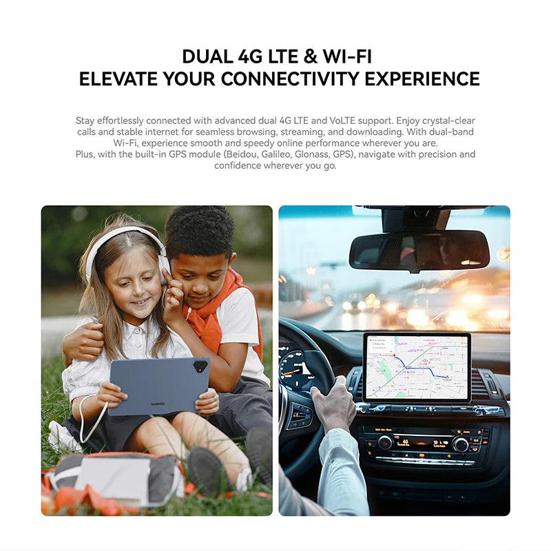 ALLDOCUBE iPlay60 Pro Tablet 10.95" 90Hz Display Helio G99 16GB(6GB+10GB Virtual) RAM 128GB ROM 4G LTE Android 14 7000mAh.