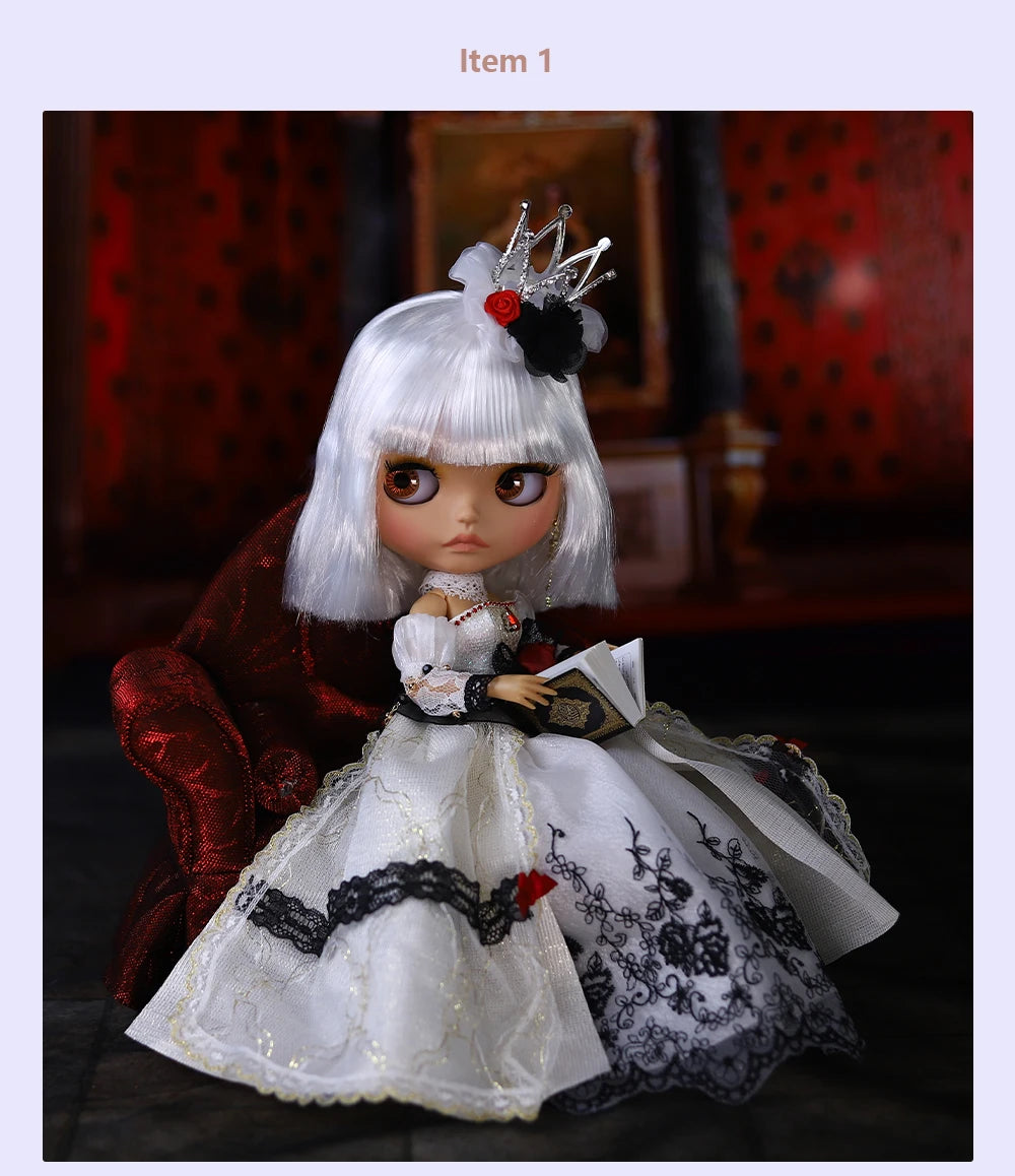 ICY DBS Blyth Doll BJD Joint Body tan Skin Matte Face Set Doll 1/6 30cm Girl Gift Anime SD.