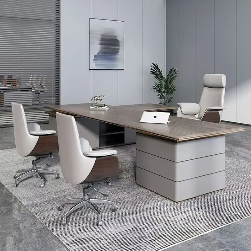 Einfacher Computer-Bürostuhl, ergonomisch, luxuriös, für Konferenzen, bequemer Bürostuhl, drehbarer Executive-Bürosmeubilair