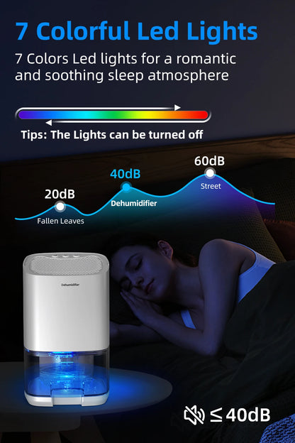 1pc 1000ml Portable Dehumidifier for Home Office and RV Eliminate Damp Mold and Moisture Easy to Use and Energy Efficient.