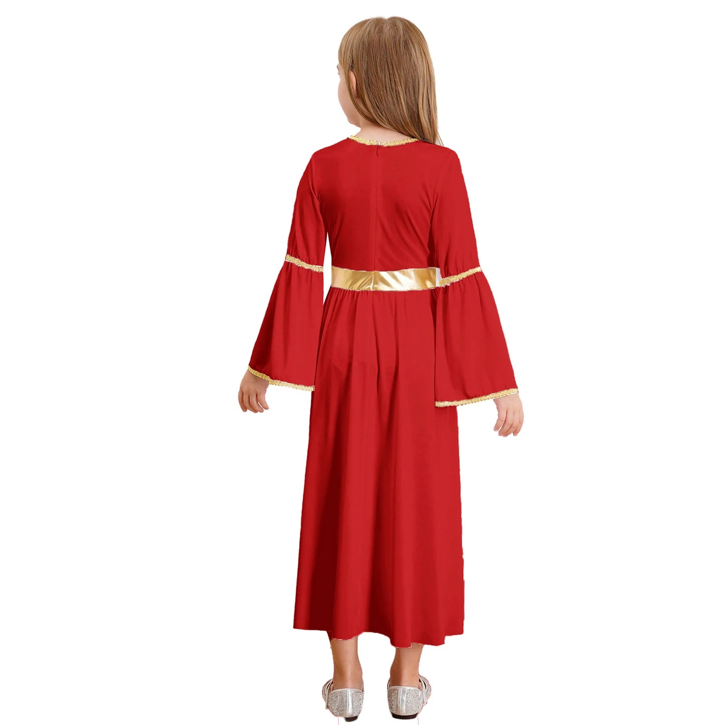 Kinder Mädchen Engel Kostüm Weiß Griechischer Gott Robe Halloween Cosplay Kleid Rollenspiel Karneval Performance Kleid mit Flügeln Dress Up.