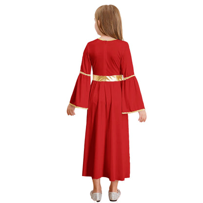 Kinder Mädchen Engel Kostüm Weiß Griechischer Gott Robe Halloween Cosplay Kleid Rollenspiel Karneval Performance Kleid mit Flügeln Dress Up.
