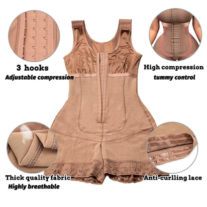 Slimming Fajas Girdles Colombian Shaper Compression Corset Corrective Sheath Tummy Control Bodysuit Butt Lifter Women Shapewear.