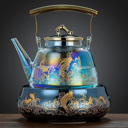 220V High-Temperature Resistant Electric Tea Stove & Tea Kettle Set for Home Use A