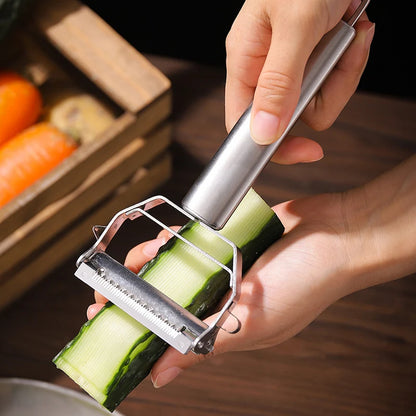 Kitchen Vegetable Peeler Stainless Steel Potato Peeler Slicer Korean Carrot Grater Shredder Multifunctional Fruit Veggie Tools.
