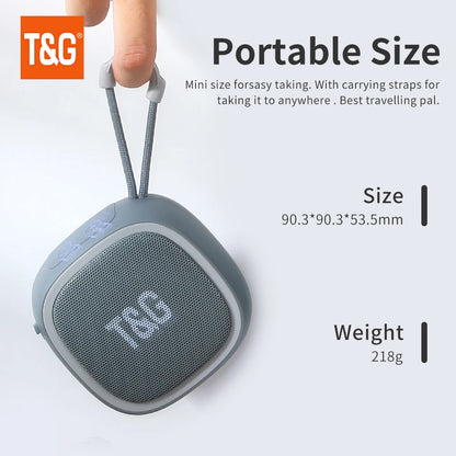 Bluetooth Speaker TG659 Mini Portable Wireless Powerful Speakers TWS BT 5.3 Sound Box HIFI Loudspeaker Supports TF Card Radio.