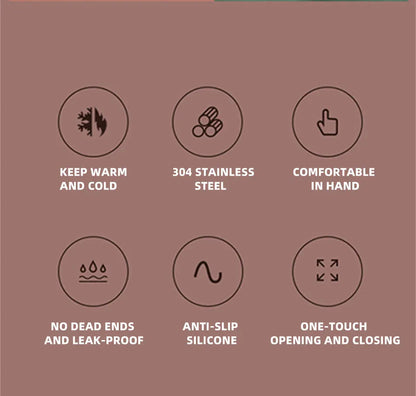 Thermos Bottle for Coffee Thermal Cup for tea Mini Tumbler Insulated Vacuum Flask Mug Stainless Steel Leakproof Travel Drinkware.