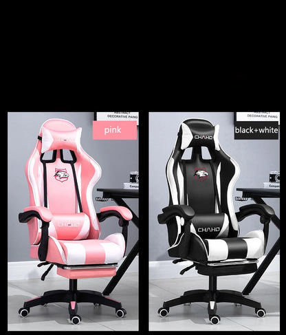 2025 Neuer Computerstuhl, grüner Gaming-Stuhl, PU-Leder, Bürodrehstuhl, Aufzug, Schlafzimmermöbel, Mode, Sillas, Gamer-Stuhl