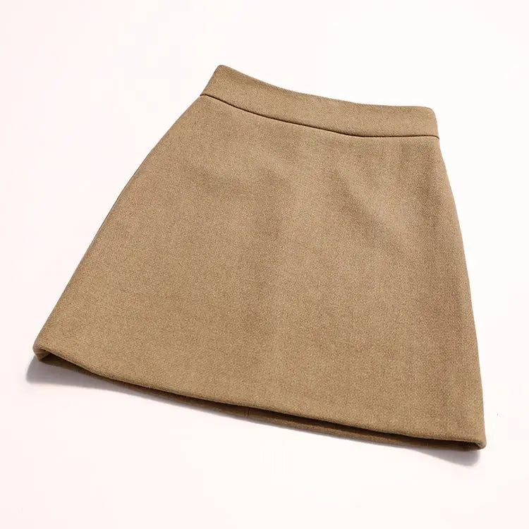 Skirts Women Simple 5XL Korean Fashion High Waist Ladies All-match Elegant Streetwear Button Y2k Skirt A-line Harajuku Chic Ins.