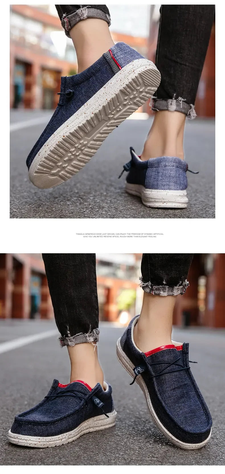 Men's Loafers Designer Slide in Low Cut Sneakers Casual Boat Shoes Comfortable Walking Flat Shoes Breathable Canvas Shoes 2025