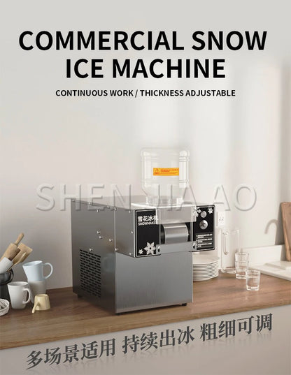3L Snow Ice Maker Shaver Europe Snowflake Electric Ice Cube Cream Crushers Machine Korea Bingsu Slush Refrigerator 220/110V 360W.