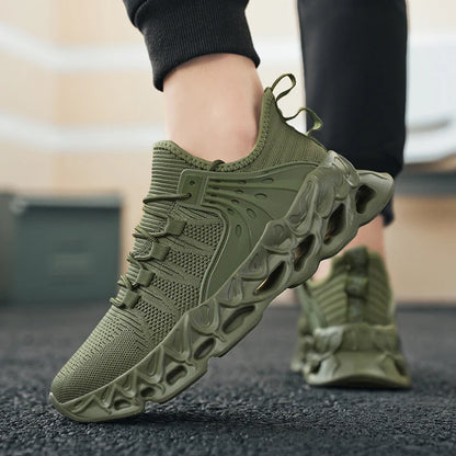 YRZL Men's Athletic Mesh Sneakers Lightweight Comfortable Running Shoes for Men Soft Sole Non Slip Casual Shoes Outdoor Walking.
