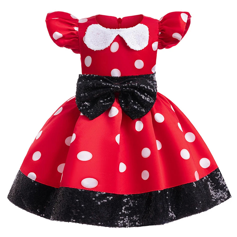 Kleinkind Disney Mickey Minnie Maus Cosplay Kleid Baby Mädchen Jungen Polka Dot Outfits Kinder Halloween Geburtstag Nette Kleidung Sets
