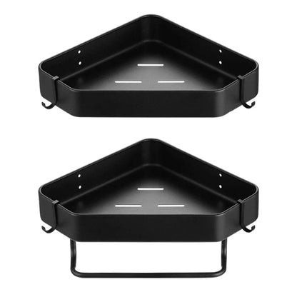 Regale aus Edelstahl für Badezimmer, Eckregal ohne Bohren, dreieckiges Aufbewahrungsregal für Küche, Badezimmer-Organizer, Badezimmer-Accessoires