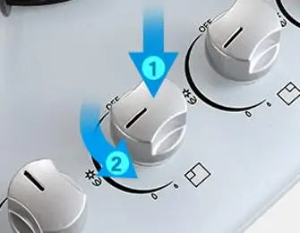 4-Burner Glass Ceramic Built-in Natural gas Propane gas New White Gas hob.