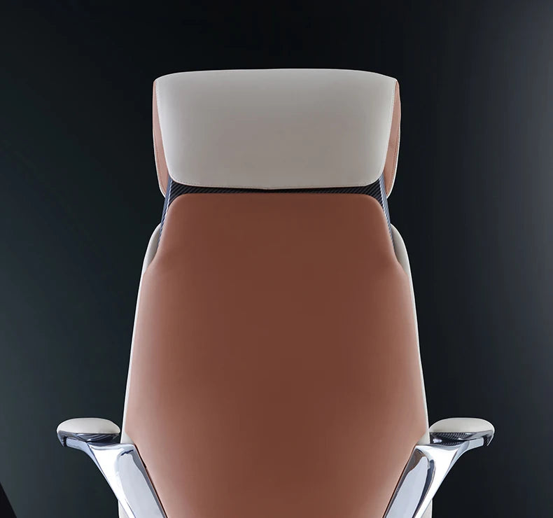 Studie Drehbarer Bürostuhl Liege Moderner Lazy Ergonomischer Thron Leder Bürostuhl Nordic Computer Mobilya Salonmöbel