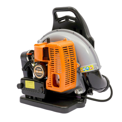 65cc 2-Takt Benzin Rucksack Blatt luftgekühltes Gebläse kommerzielles Gartenhof Werkzeug 2,7 kW U/min