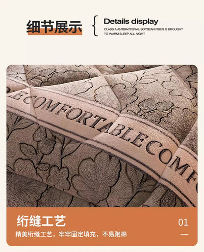 Lamb fleece  - et winter super warm quilt autumn spring bedding milk fleece comforter 5kg thickened dormitory single double.