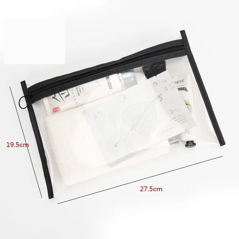Wash Transparent Cosmetic Bag for Women Clear Zipper Makeup Bag Travel Female Makeup Brush Holder Organizer Toiletry Bag Clutch.