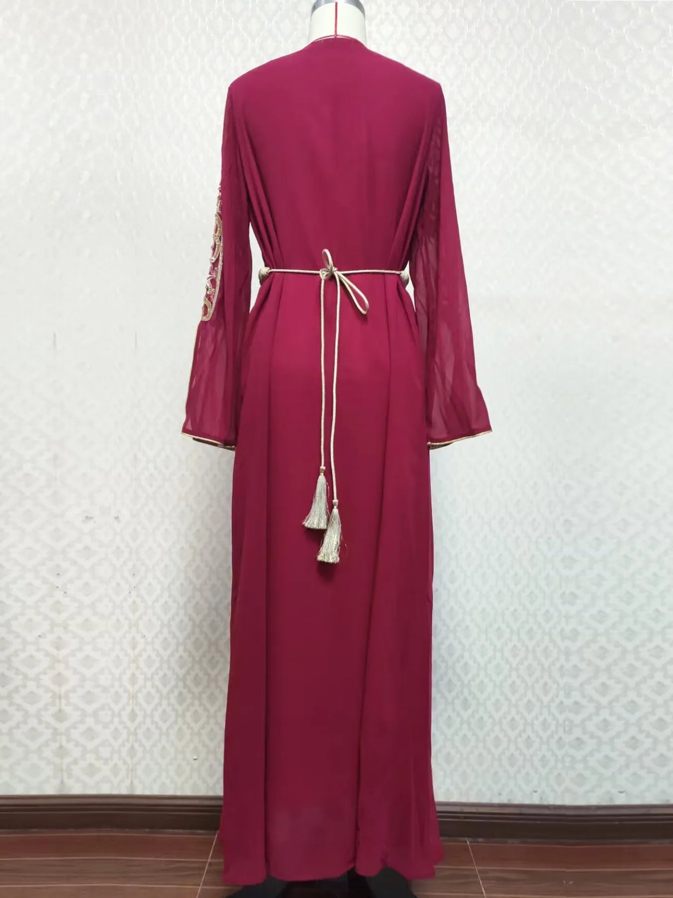 Mesh Stickerei Abaya Frauen Muslimischen Lange Maxi Kleider Oman Türkei Arabisch Kaftan Eid Party Kleid Marokko Abend Jalabiya Vestidos.