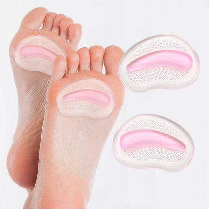 Silicone forefoot pad ladies sandal anti-skid pad anti-pain thickened half a yard pad high heels insole forefoot pad.