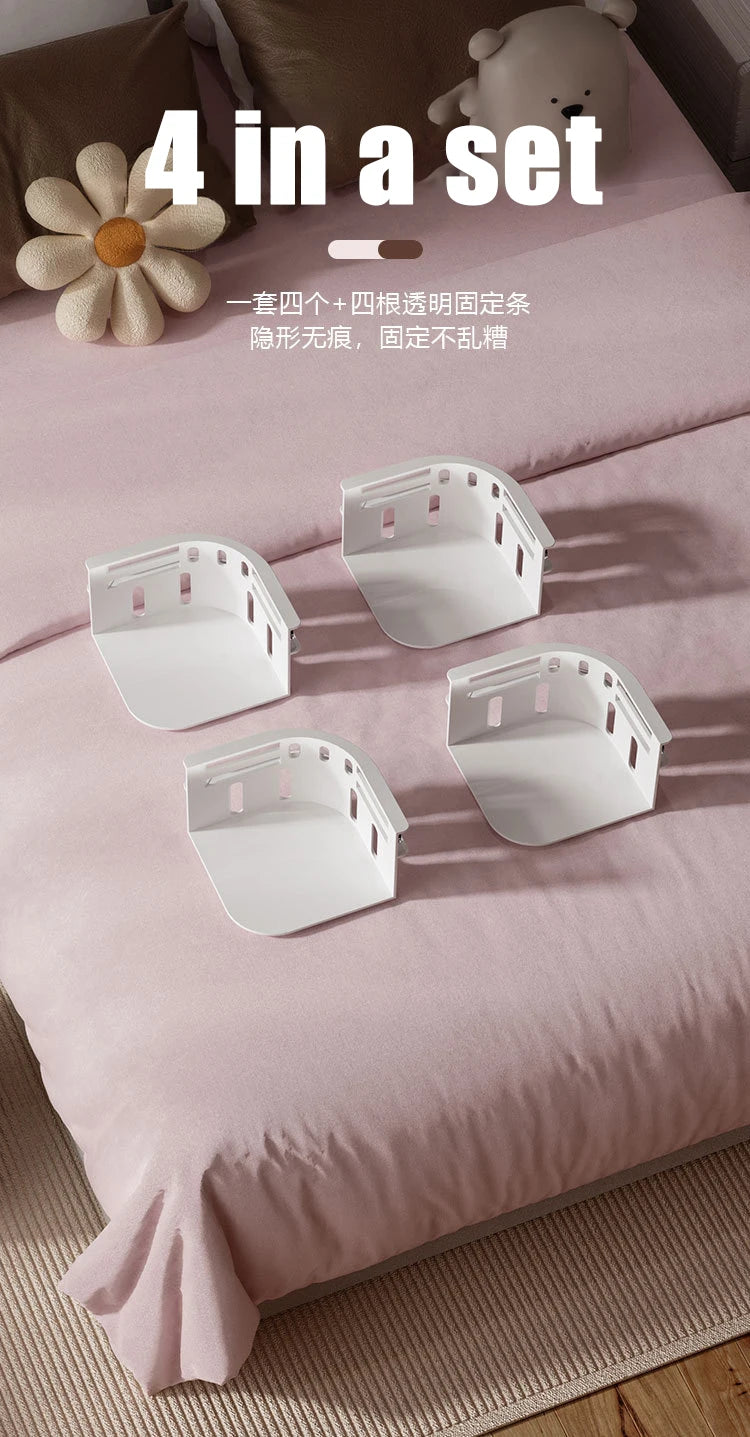 4Pcs Bed Sheet Holder Sheet Ties Multifunctional use Heavy Duty Bedsheet Corner Tightener Clip Bedspread fixing.