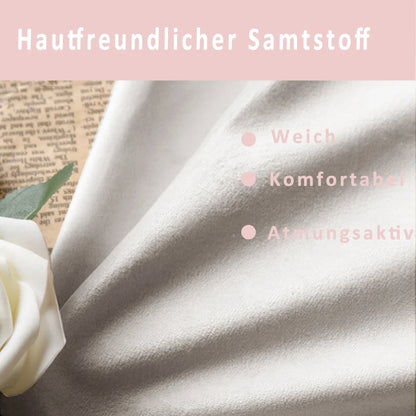 Kinderbett 90 x 200 cm hohes Geländer, Kinderbettgestell mit wolkenförmigem Kopf und Fußteil, Bett aus hautfreundlichem Samt