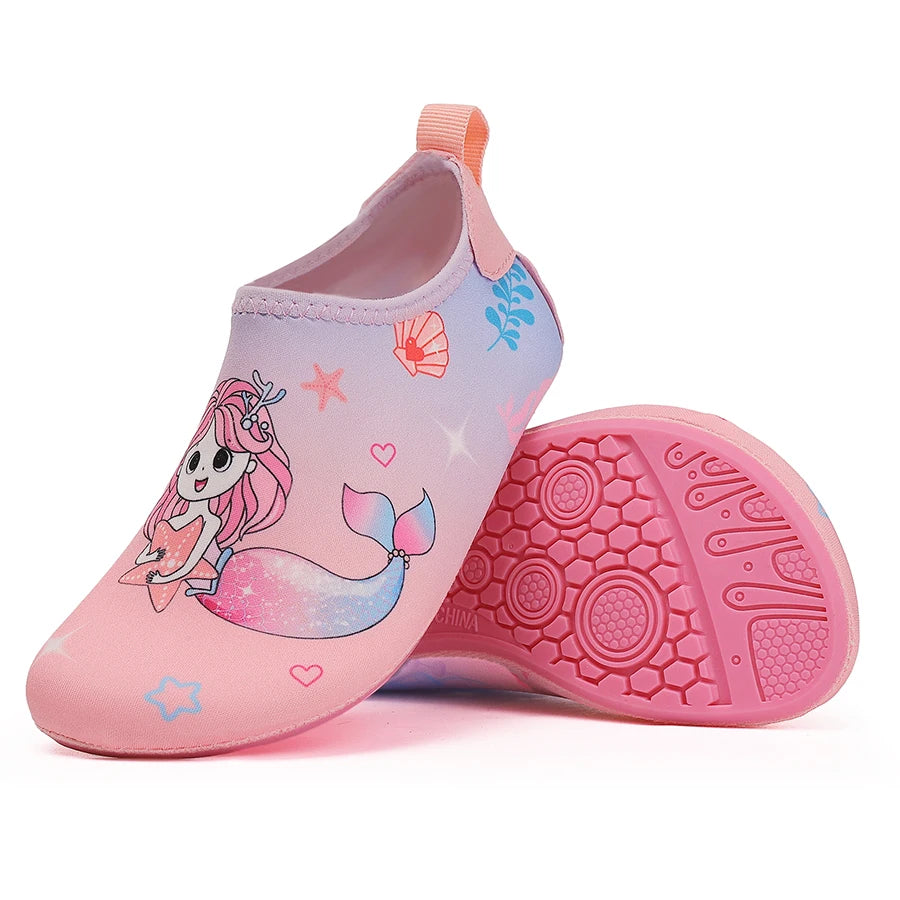 Children Beach Shoes Baby Soft Floor Indoor Slipper Snorkeling Swim Socks Boys And Girls Anti-Slip Home Barefoot Kids Slippers.