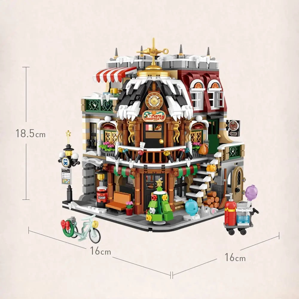 2506Pcs Creative Christmas Coffee Shop Building Blocks Kit MOC Modular House Model Building Sets Gifts for Adults Kids Boys Toys.