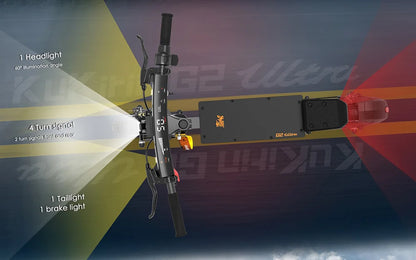 KuKirin G2 Ultra Folding Electric Scooter 800W * 2 Motor 48V 18Ah Battery 10 inch Tires 50 km/h Max Speed 55km Max Range IPX4.