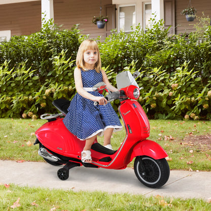Electric Motorcycle for Children 3-6 Years Old Authorized from Vespa 108X49X75 cm.