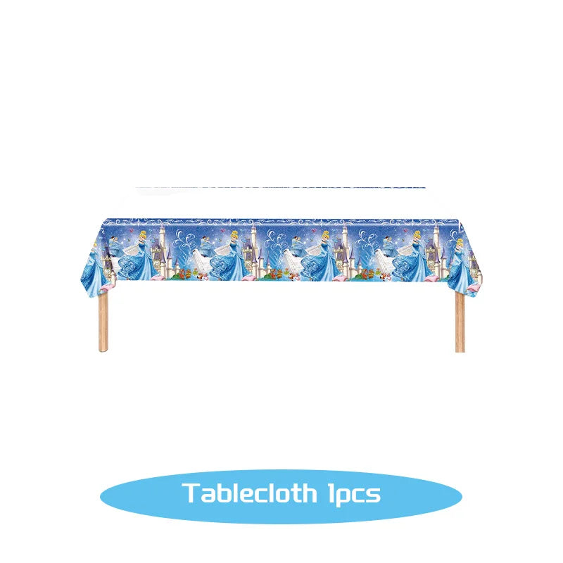 Disney Cinderella Geburtstag Dekoration Party Liefert Hintergrund Geschirr Set Luftballons Dekoration Party Gefälligkeiten Für Kinder Geburtstag.