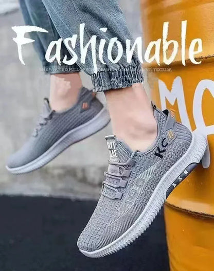 Men Shoes Sneakers Casual Shoes Breathable Mesh Comfortable Fashion Shoes Trendy Casual Shoes Student Sports Shoes Mesh.