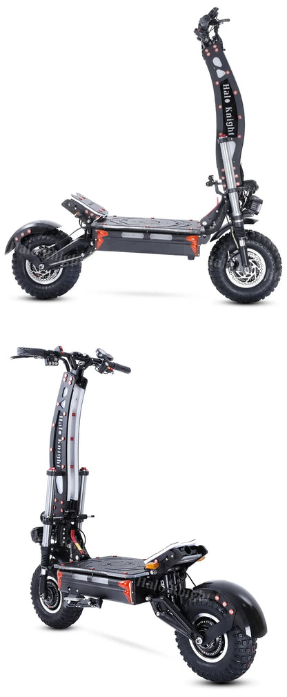 Halo Knight T107Max Electric Scooter Adult 14 Inch Off road Tires E-Scooter  for Men 4000W 72V 50 AH Foldable City EScooter.