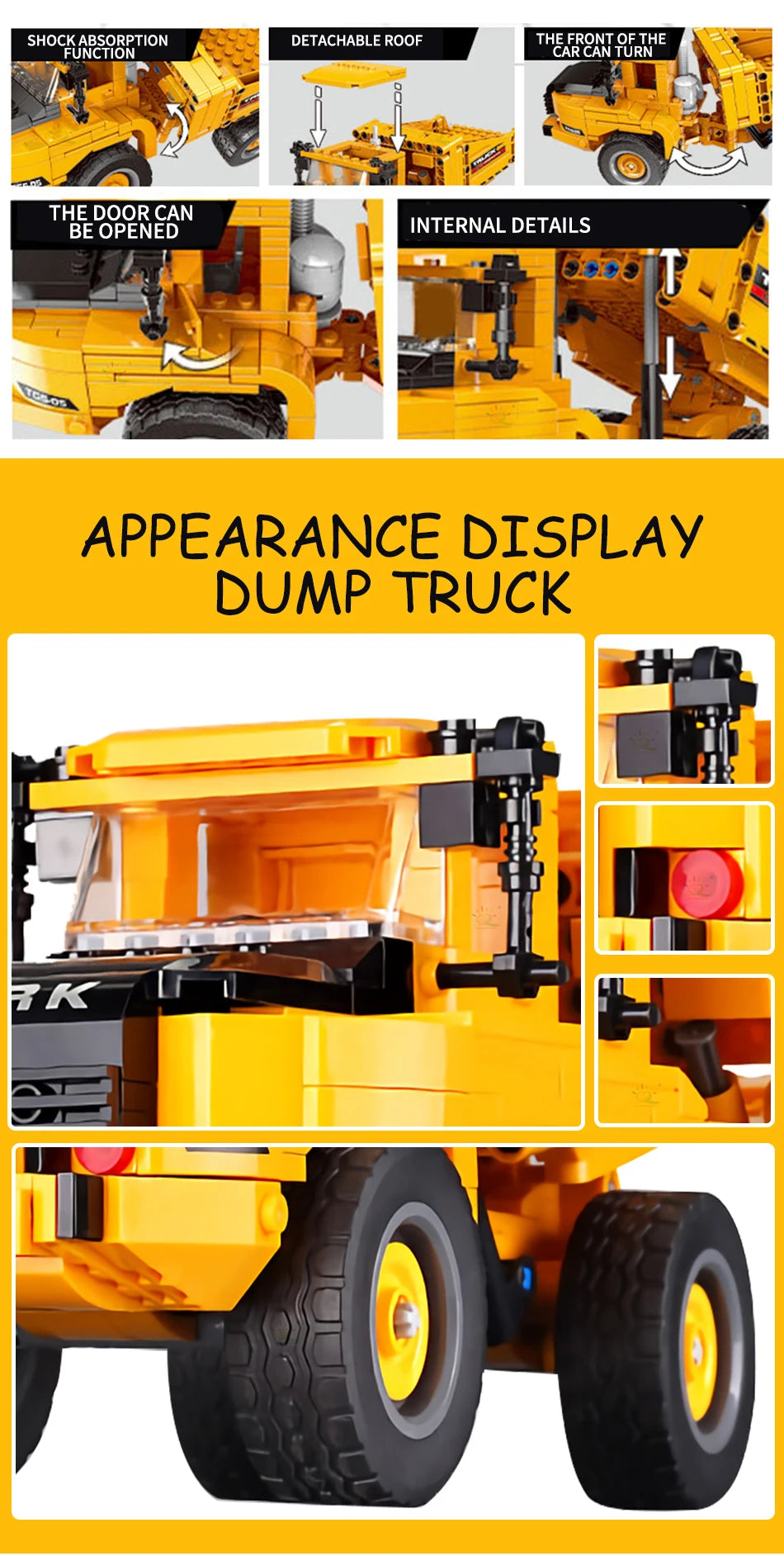 HUIQIBAO Engineering Truck Building Blocks Vehicle Excavator Bulldozer Crane Car Bricks City Construction Toys For Children Boys.