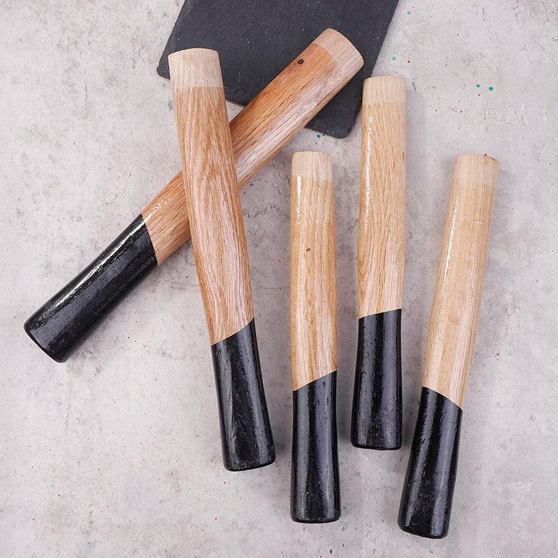 Eisen Quadratischer Hammer Holzgriff Hickory Beil Griff Gebogene Achsen Ersatzhammer Holz für Stahlnagel Klaue