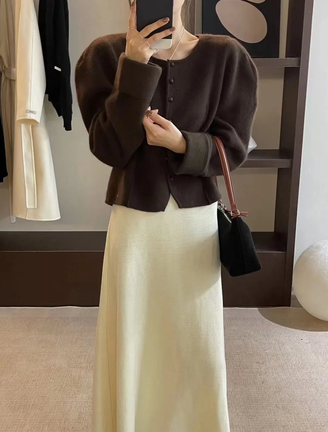 2024 Korean Version of Pure Wool, Super Big Swing Length~ Super Good Quality Big Swing Skirt~.