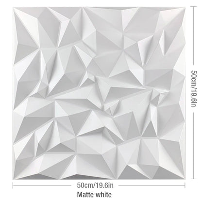 4pcs/ 50x50cm 3D Wall Panels Indoor Wall Decoration for Living Room Bedroom Hotel Office Mural Tile-Panel-Mold 3D Wall Sticker