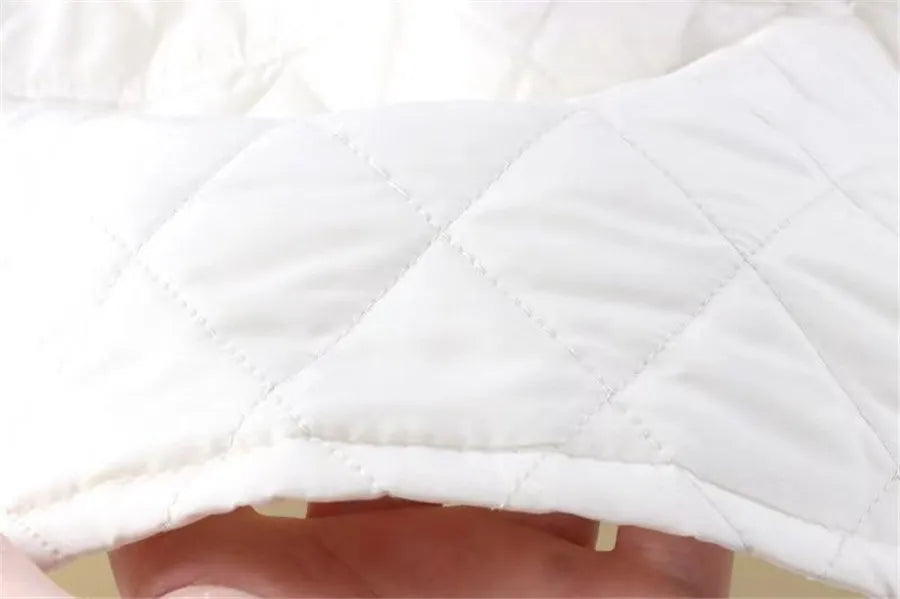 Autumn Winter Cotton Quilted Skirt Warm Womens A-line Faldas Vintage Thicken High Waist Saias Korean Fashion Knee-length Skirts