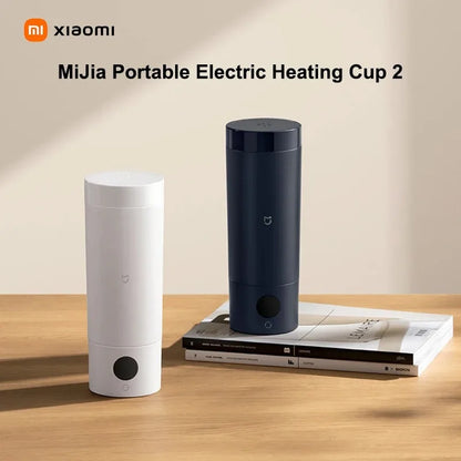 NEW XIAOMI Mijia Portable Electric Kettle 2 Thermos Cup Fast Water Boiler 350ml Smart Temperature Insulated Kettle Travel - CN.