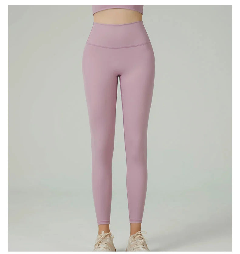 Women's High Waist Butt Lift Yoga Pants - No Camel Toe, Buttery Soft Naked Feeling, Peach Hip, Seamless Gym Running Leggings