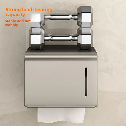 Wasserdichte Toilettenpapierbox zur Wandmontage, perforierte Rollenpapier-Schublade, Handtuch, Schublade, Aufbewahrungsregal, Organizer, Badezimmer