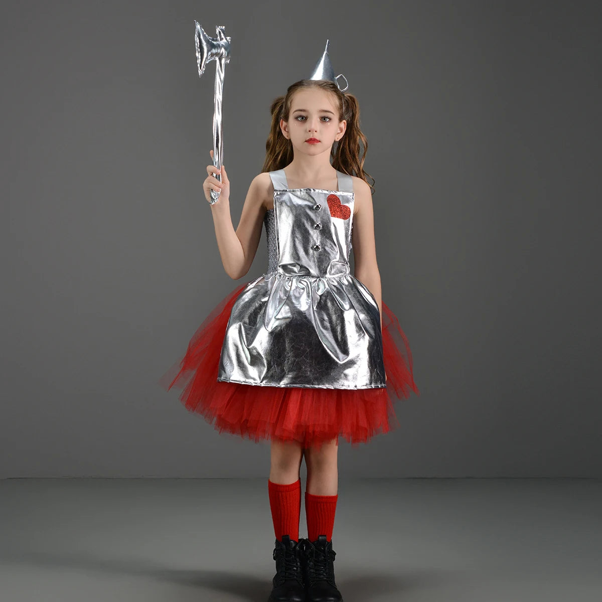 Kinder Mädchen Halloween Kostüm Zauberer von Oz Vogelscheuche Zinn Mann Löwe Hexe Prinzessin Tutu Kleid Rollenspiel Party Bühne Kleid Outfit.