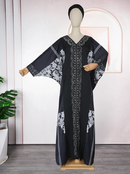 Abayas For Women Dubai Luxury 2025 African Muslim Fashion Dress Caftan Marocain Evening Party Dresses Boubou Robe Djellaba Femme.
